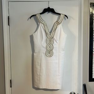 Lilly Pulitzer - Valli Shift Dress - White - Size 6 - Like New - Only Worn Once!